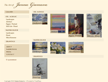 Tablet Screenshot of jannagromova.com